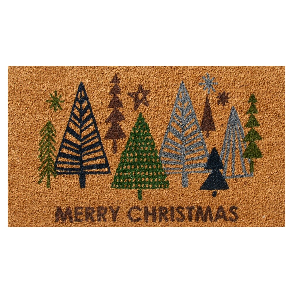 PiniceCore Decoración De Navidad Alfombras Impreso Alfombra De Navidad Bienvenido Puerta Serie Mat Impreso Antideslizante 