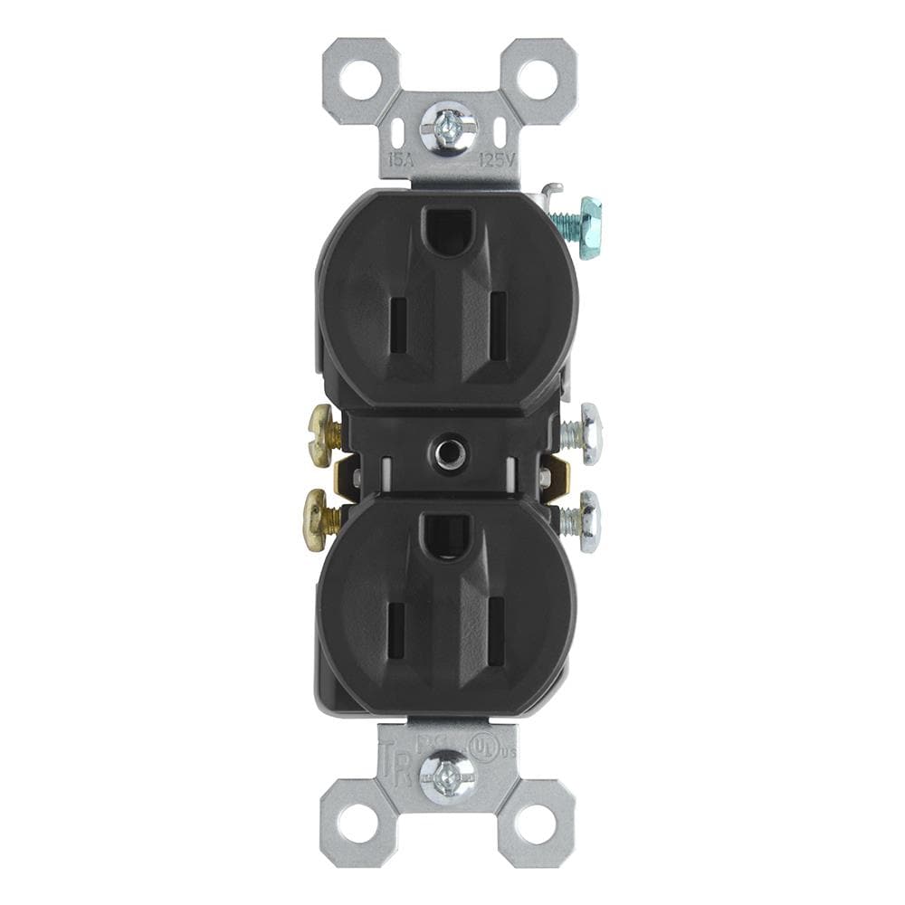 East to Install Black Legrand-Pass & Seymour 224CC10 15-Amp Residential Connector 