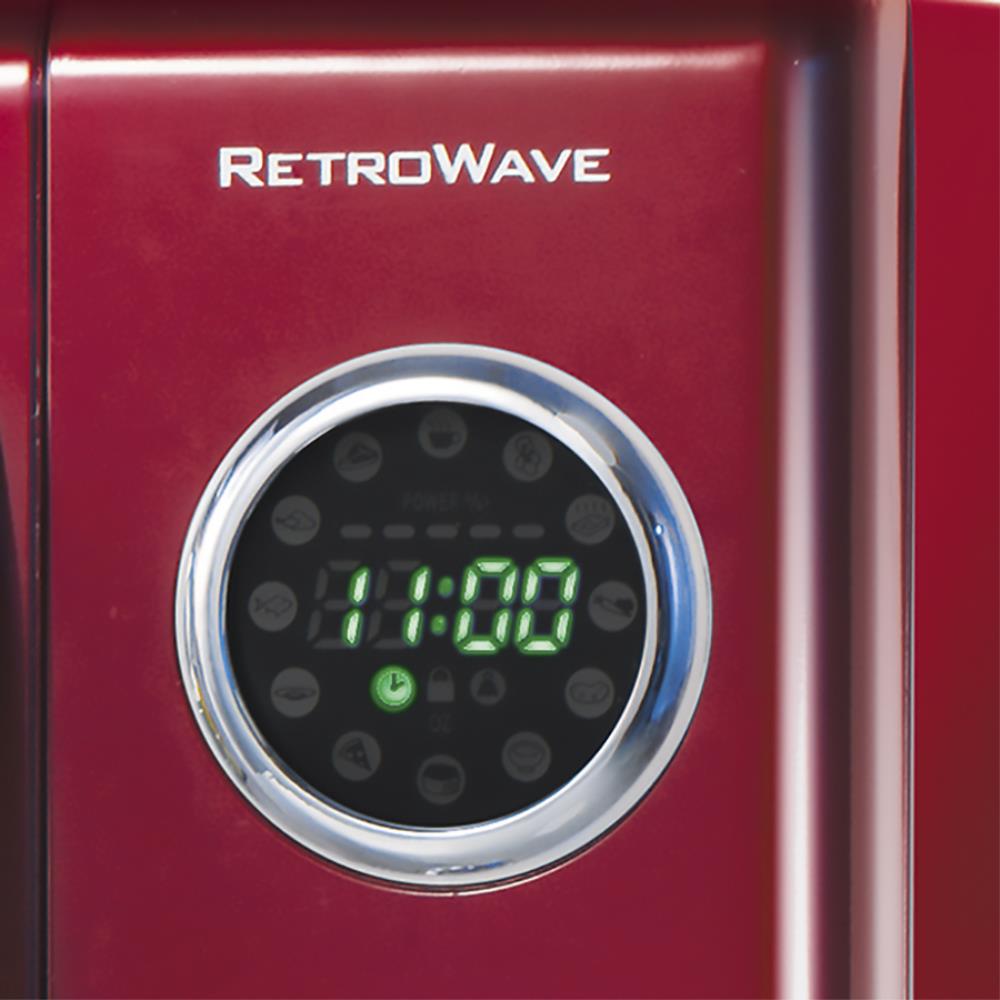 800-Watt Countertop Microwave Oven Nostalgia RMO4RR Retro Large 0.9 cu ft 