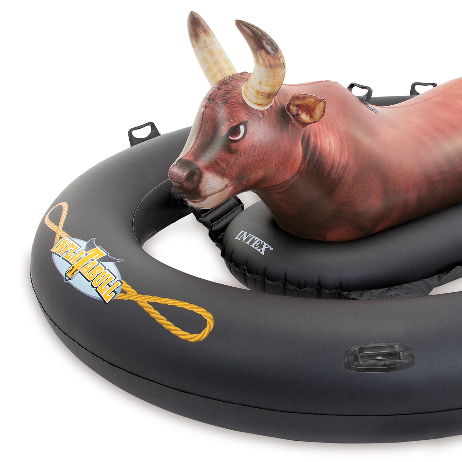 COWBOY UP!! Details about   Intex GIANT inflatable INFLATA-BULL Rodeo Bull Ride On Water Float 