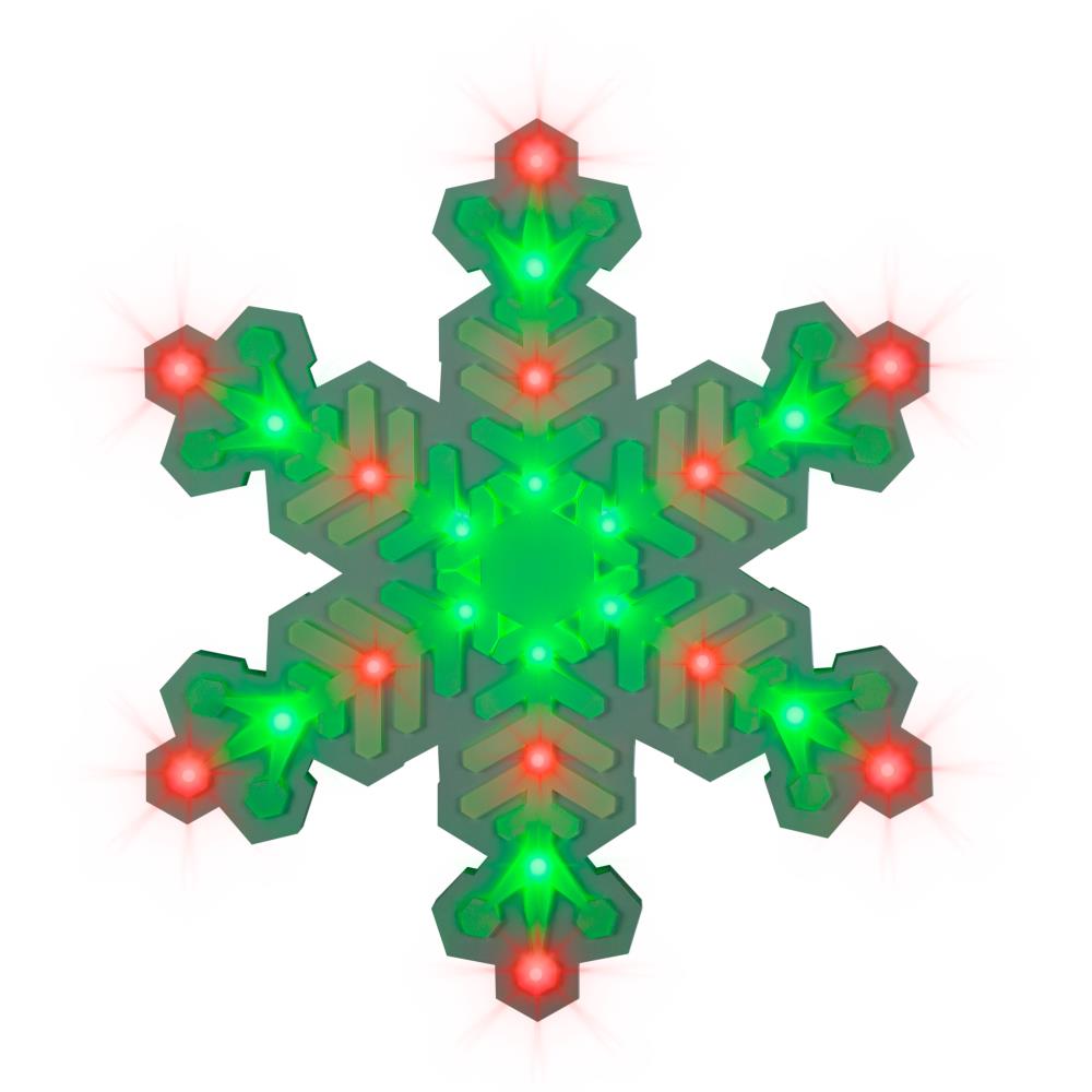Merry Christmas Snowflake LED Pin 