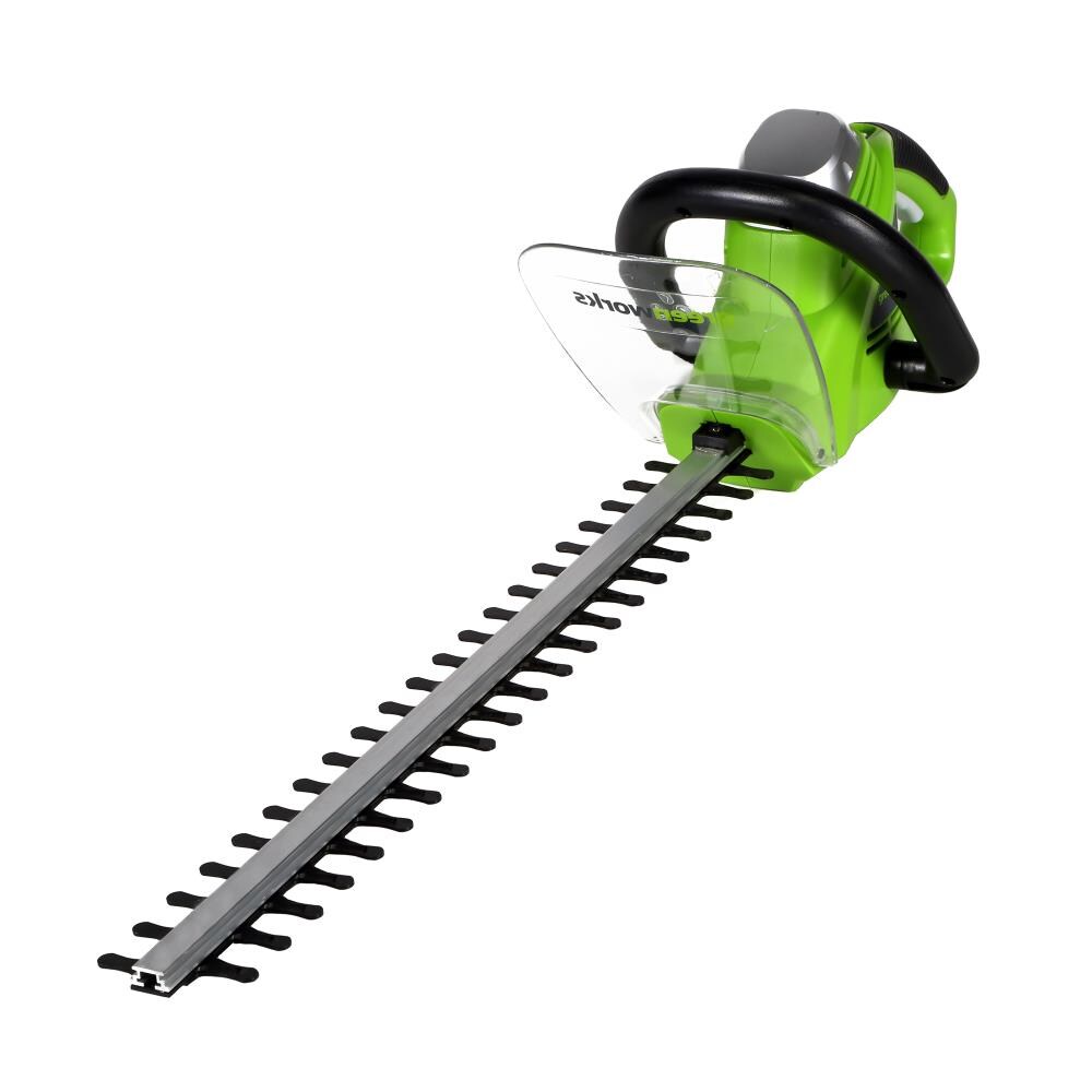 GreenWorks 4 Amp 22-Inch Corded Hedge Trimmer & Coleman Cable 100ft Outdoor Extension Cord Bundle 