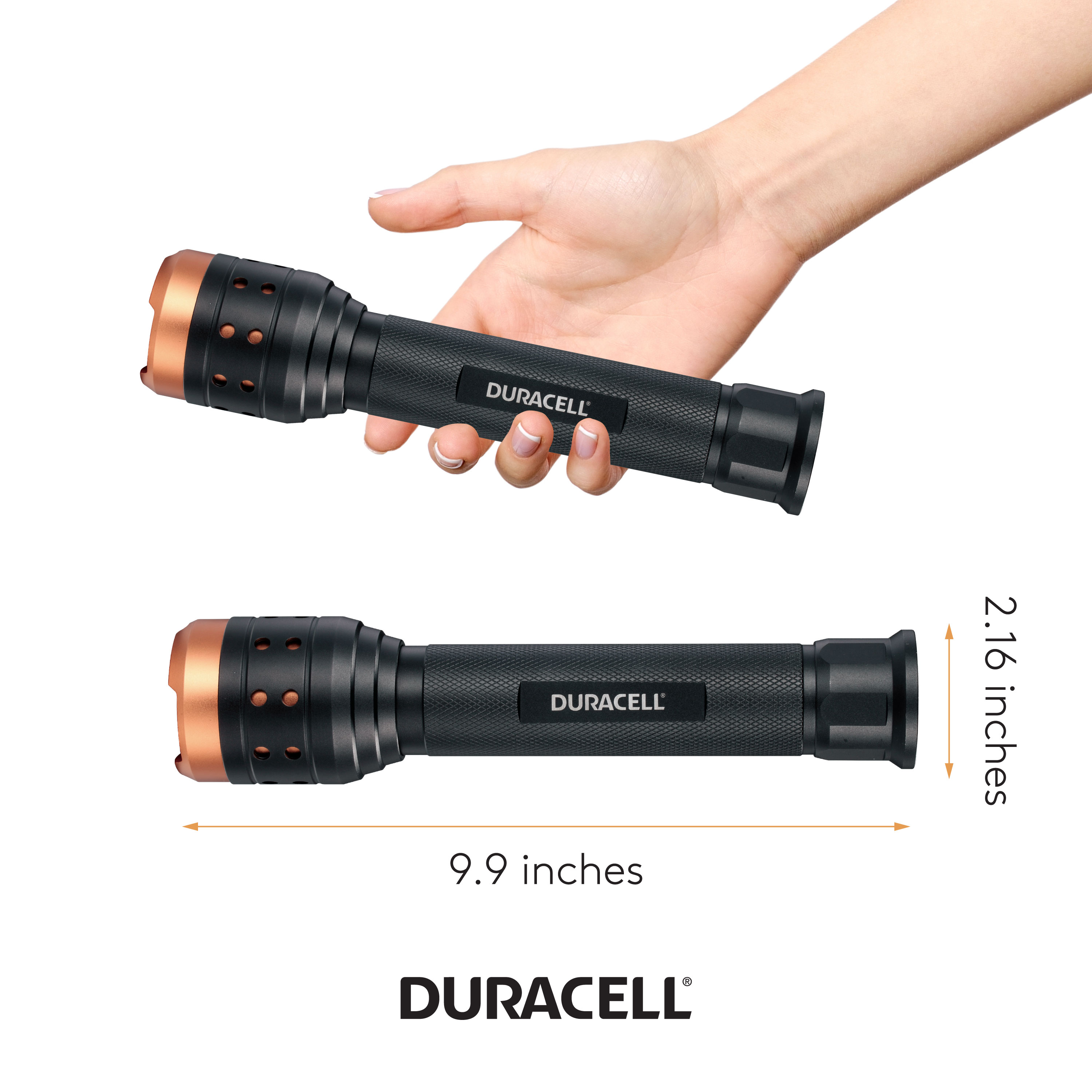 Duracell Universal Series LED Flashlight Torch NEW 
