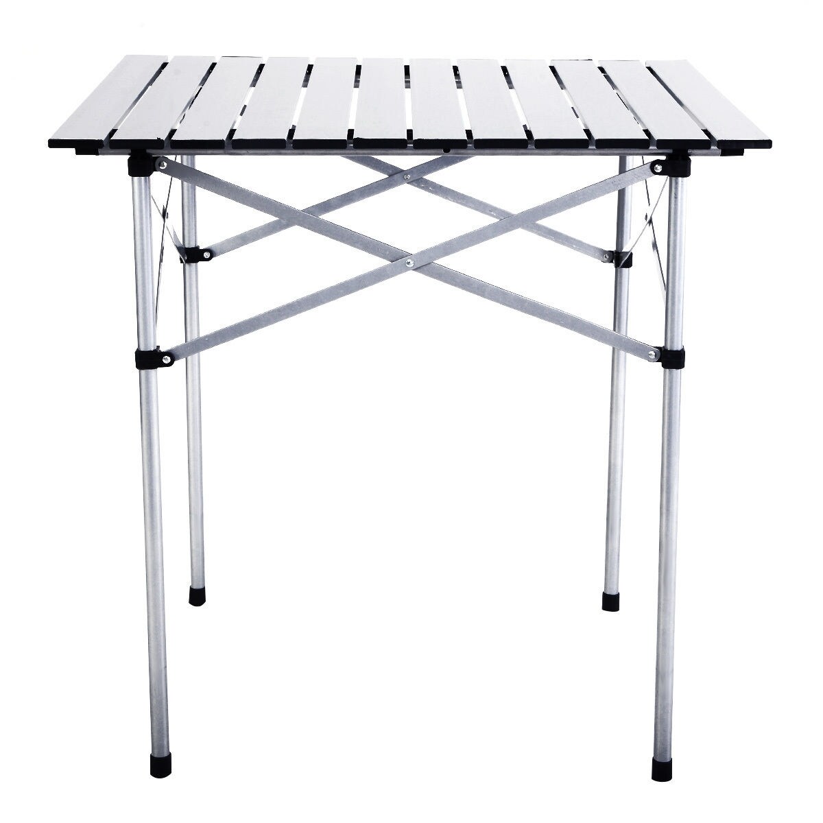 Lightweight Camping Table Aluminum Portable Folding Stand Compact Roll Up Tables 