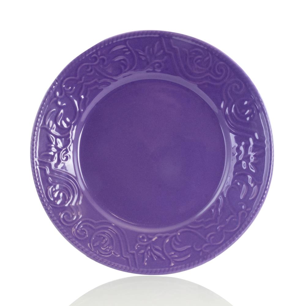 Elama Purple Stoneware Dinnerware