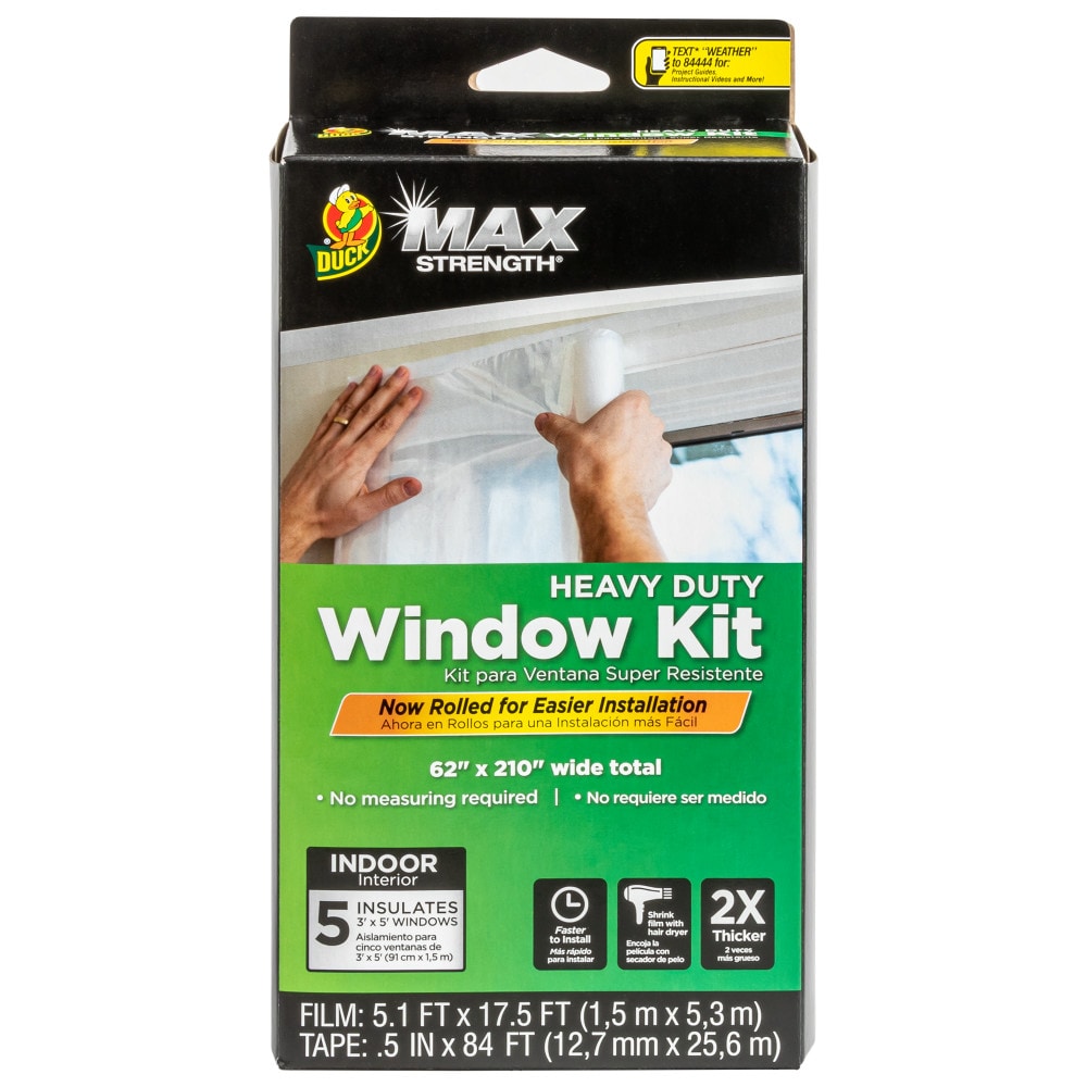 Duck Max Heavy Duty Extra Large Window/Patio Door Shrink Film Insulation Kit 