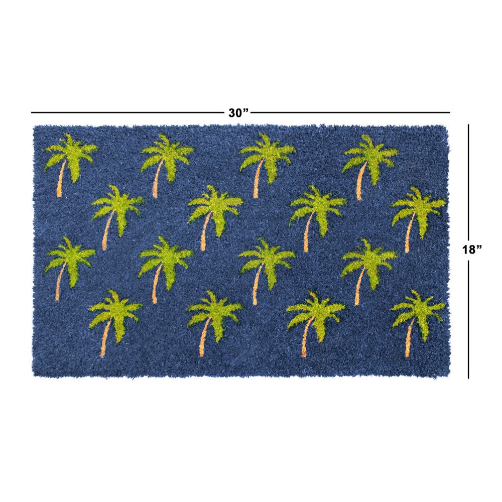 Geo Crafts G330 Rubber Palm Trees 18 x 30 in Better Homes & Gardens Doormat 