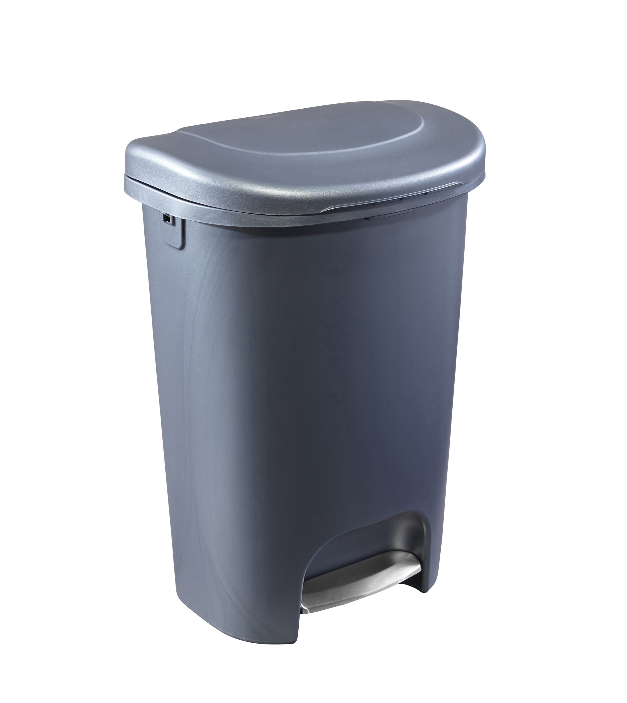 Plastic Garbage Can Outdoor Trash13Gallon Kitchen With Lid Round LARGE SMALL Bin 
