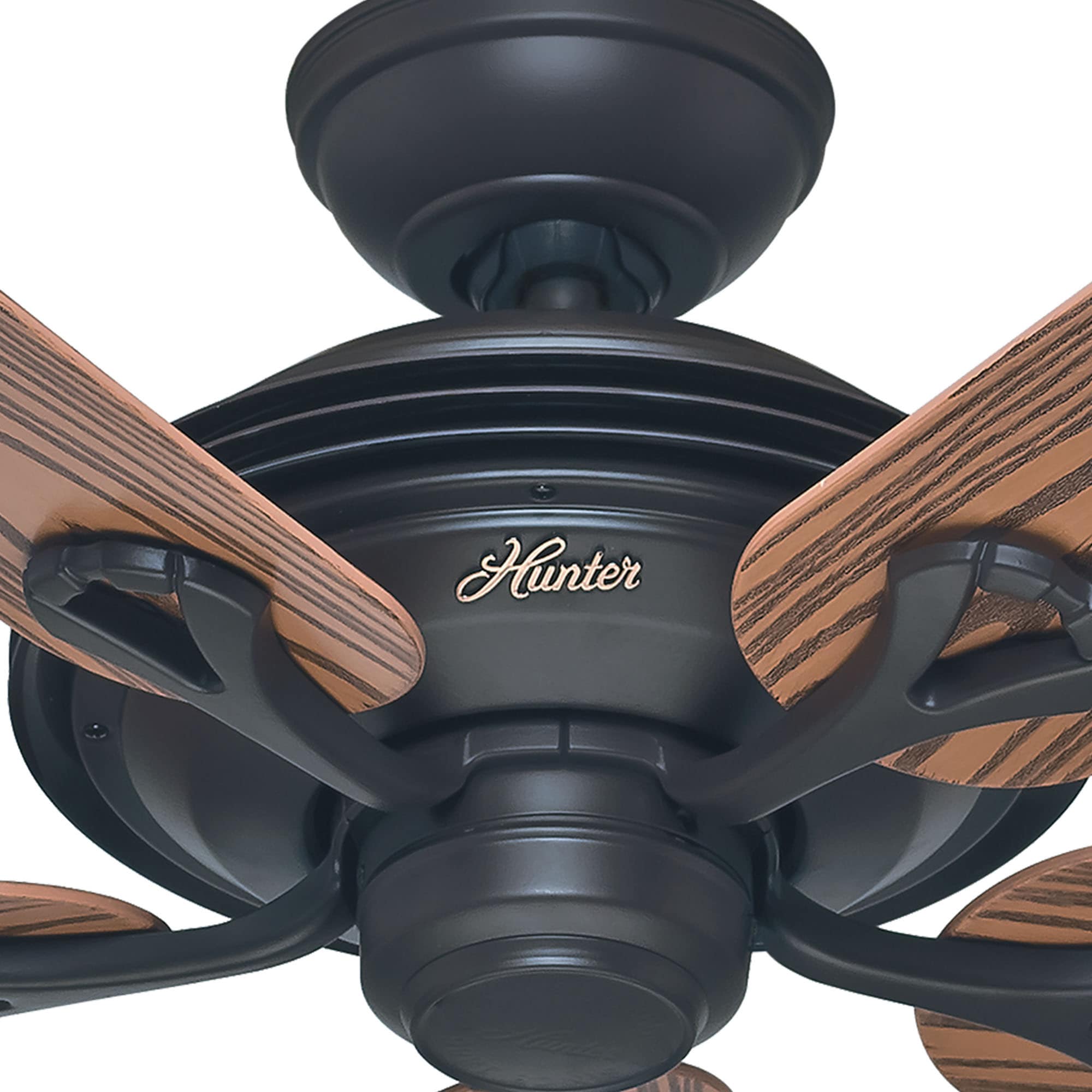 Hunter The Mariner 52-in New Bronze Indoor/Outdoor Downrod or Flush Mount  Ceiling Fan (5-Blade)