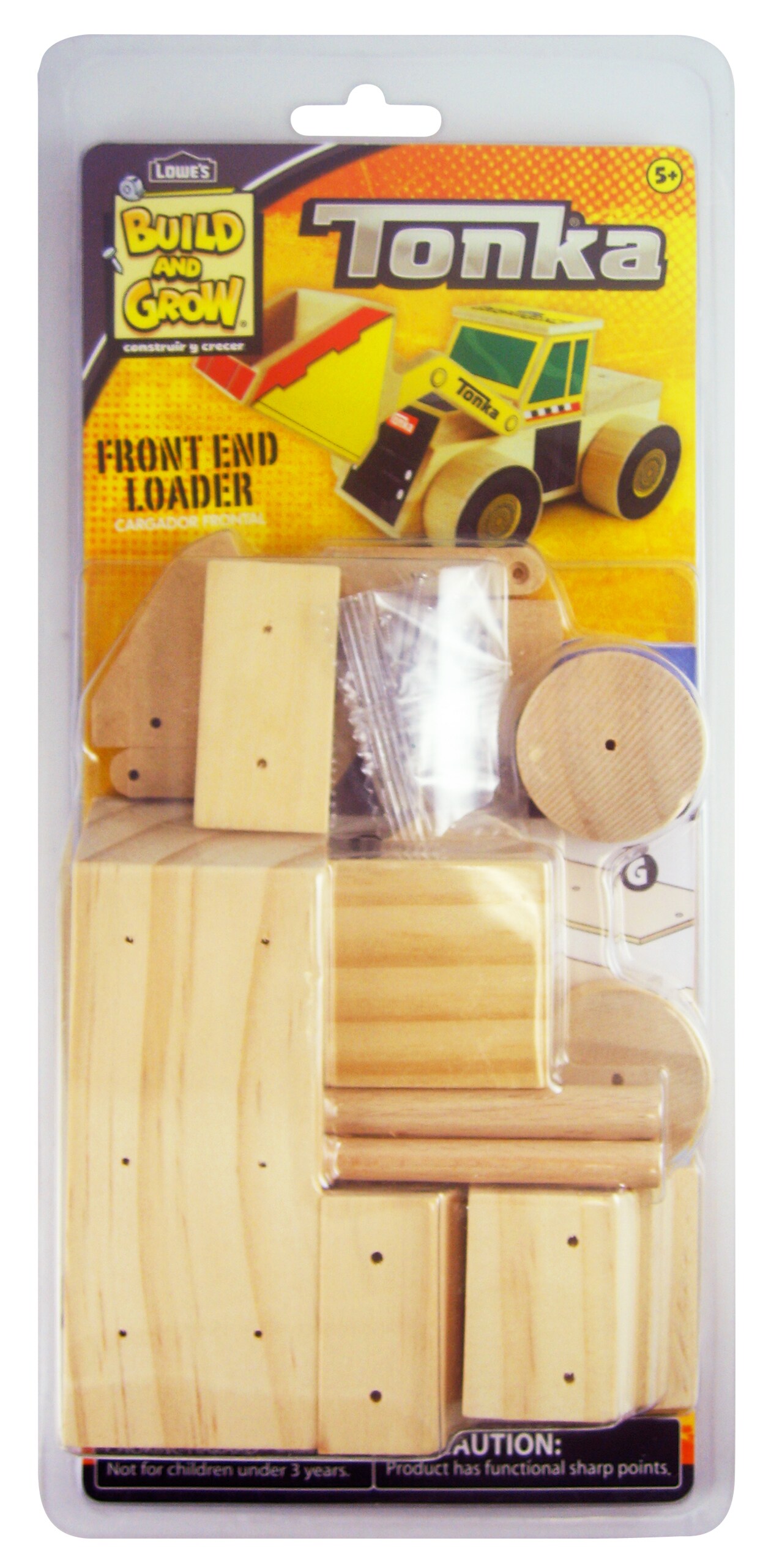 Tonka Build and Grow Front End Loader Wooden Building Kit 5 Fun 8216 for sale online 