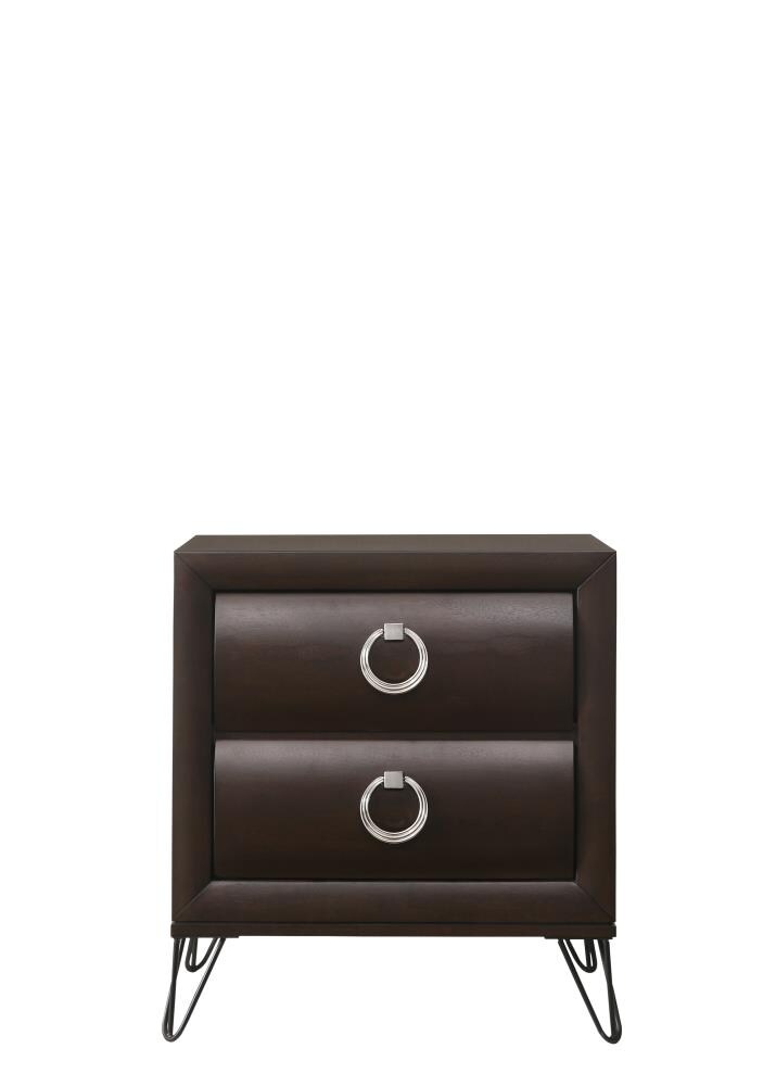 Photo 1 of ACME FURNITURE Tablita Dark Walnut Rubberwood Nightstand