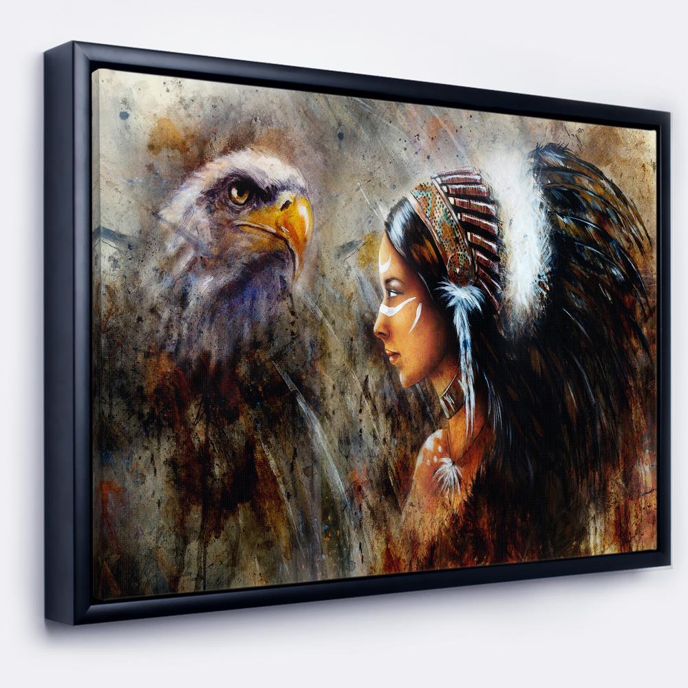 indian feather headdress painting