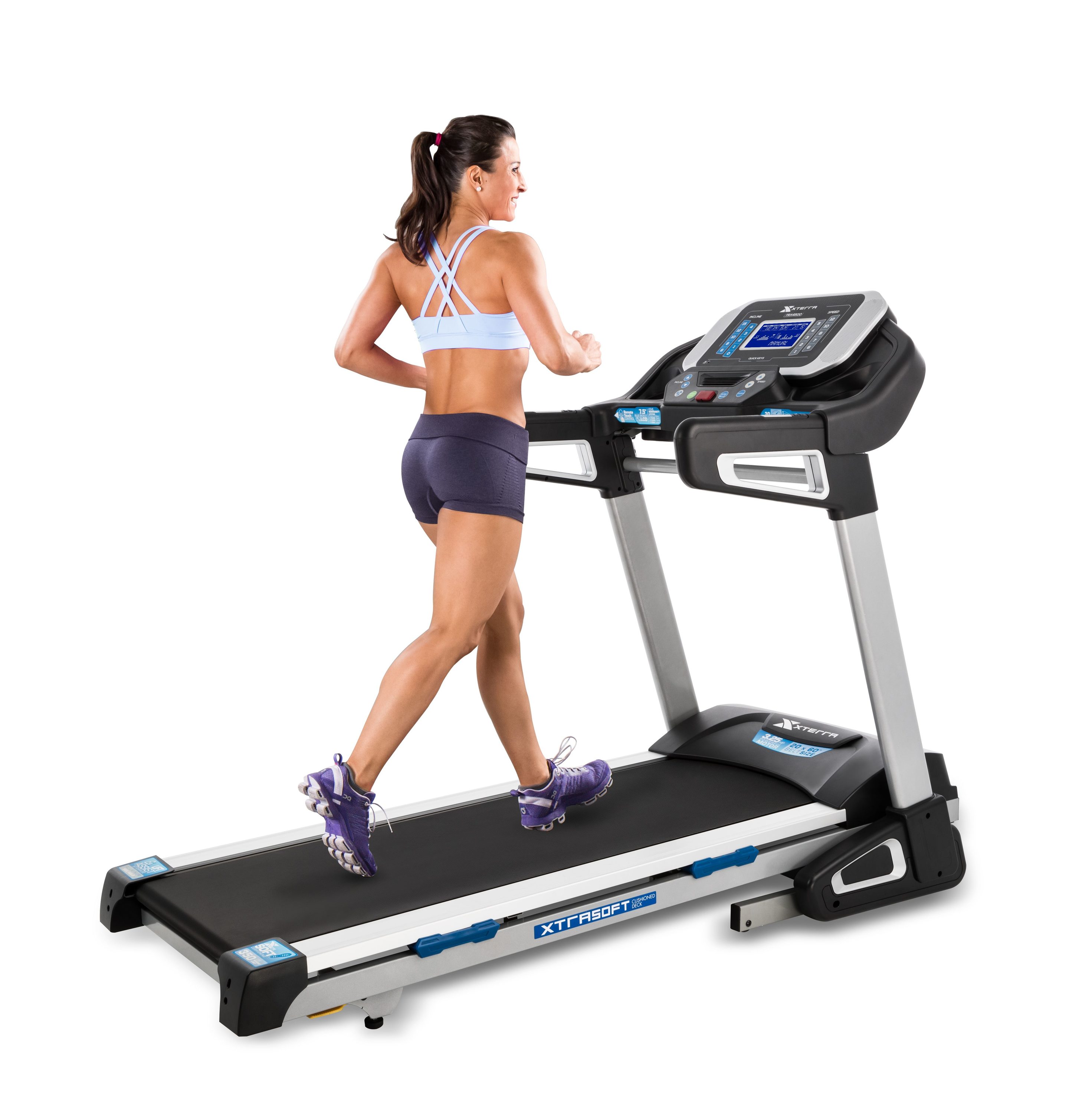 Treadmill With Cushioned Belt 
