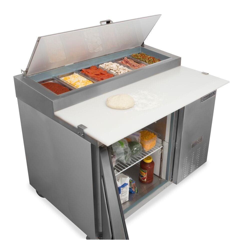 Maxx Cold XSeries 47.4in Stainless Steel Refrigerated Pizza Prep