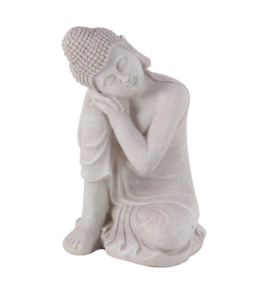 Modern Resting Buddha Statue Magnesium Composite Resin Bronze Finish 