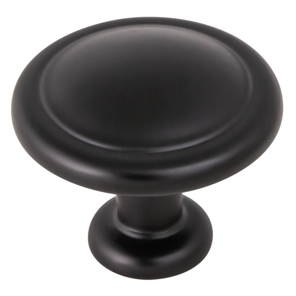 Pack of 10 P3124-MB Matte Black 1 5/16" Round Cabinet Knob Pull Hickory Encore 