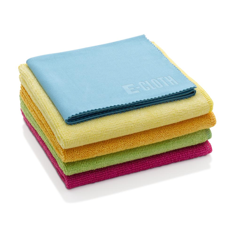 E-Cloth Microfiber Home Cleaning Starter Pack 5 Cloth Set Chemical-Free Cleaning with Just Water 