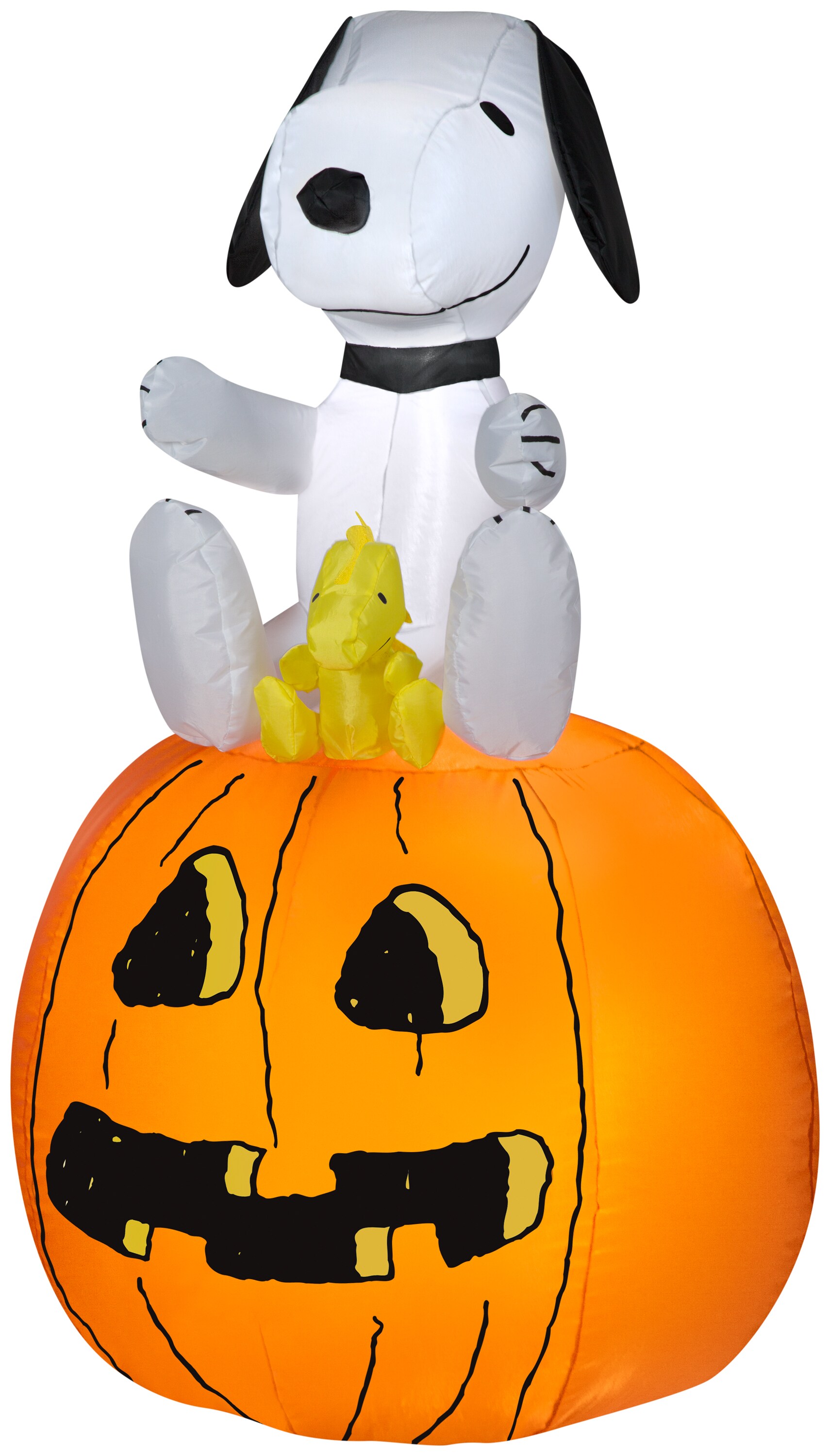 9 ft Long Inflatable Ghost Witch pumpkin Friends Lighted Halloween Airblown Yard 