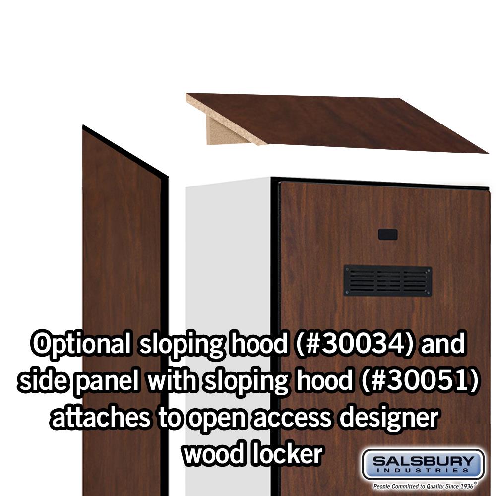 for Open Access Designer Locker and Designer Gear Locker Details about   Sloping Hood 18 Inc 