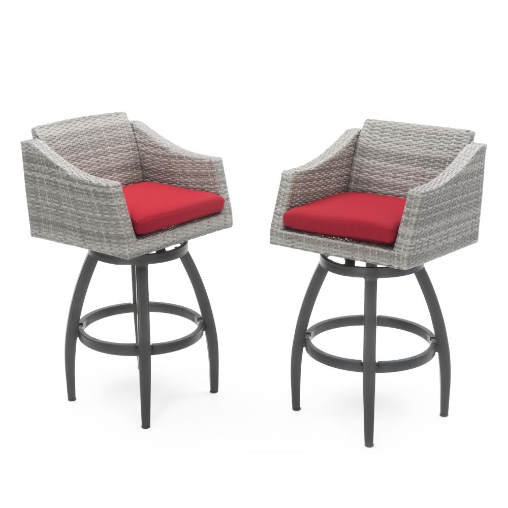 gray wicker bar stools