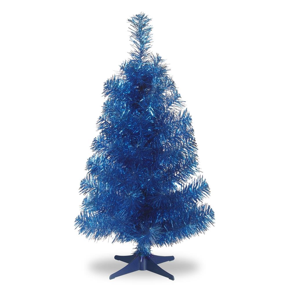 Happening connect pierce National Tree Company 2.5-ft Blue Artificial Christmas Tree Lights in the  Artificial Christmas Trees department at Lowes.com