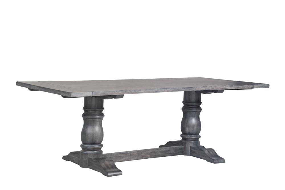 weathered gray dining table