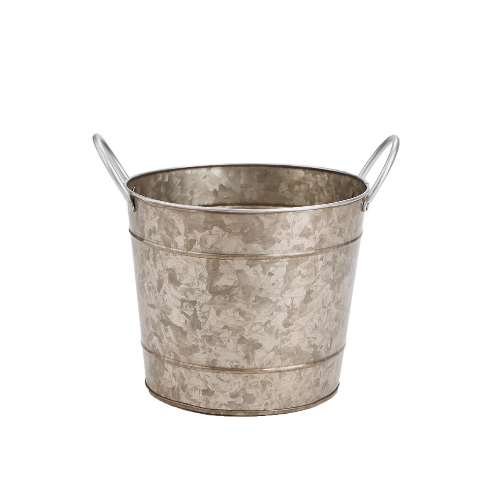Ice bucket in transparent glass and stainless steel and its vintage and design stainless steel ice tongs