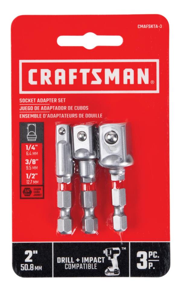 CRAFTSMAN TOOLS SELECT 1/2  IN  DRIVE SIZE SOCKET ADAPTER 1/2F TO 3/4M   NEW 
