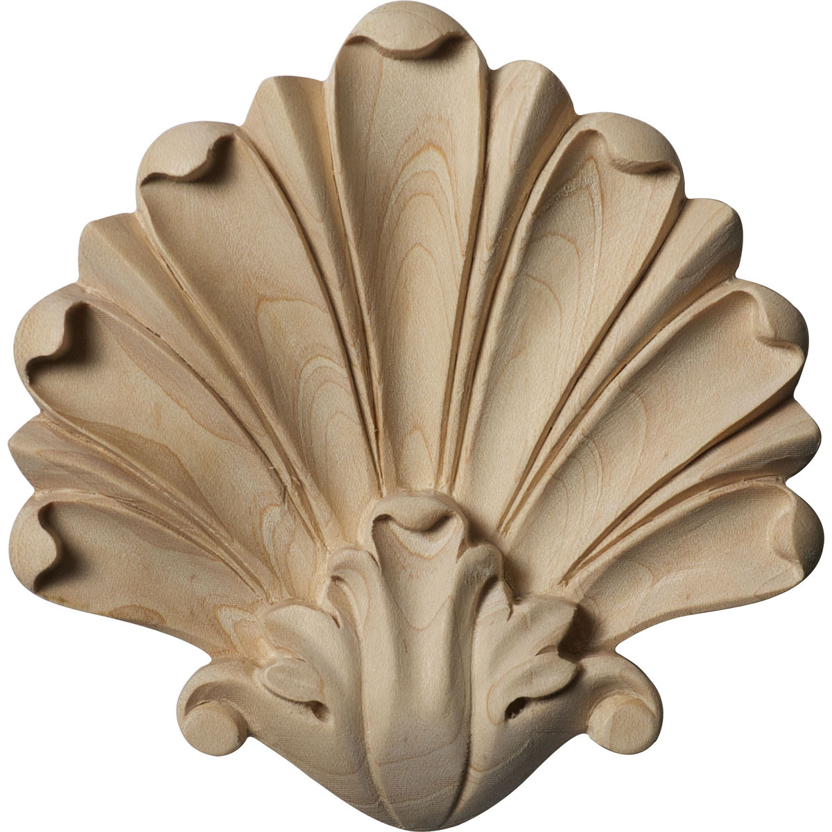 2 Shell shaped Decorative applique onlay resin furniture moulding 