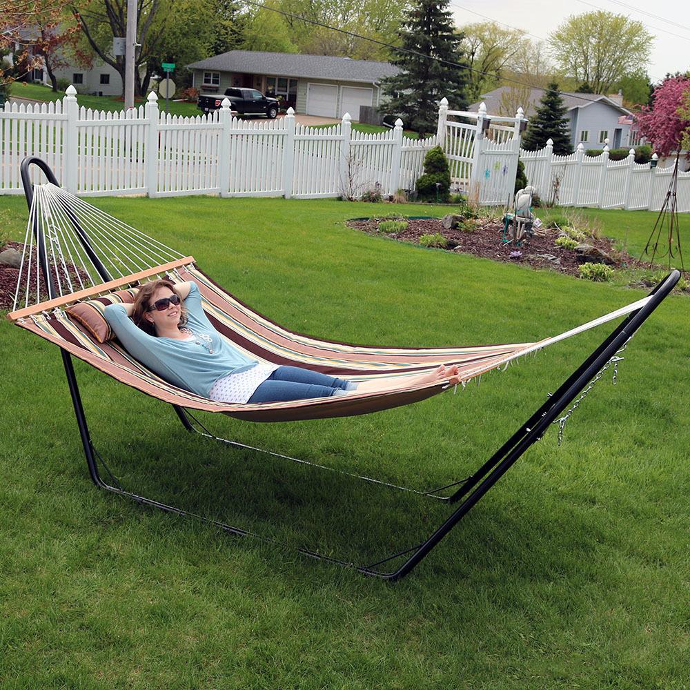 Details about   Outdoor  Hammock Quilted Fabric Sleeping Bed 63 x 36" 