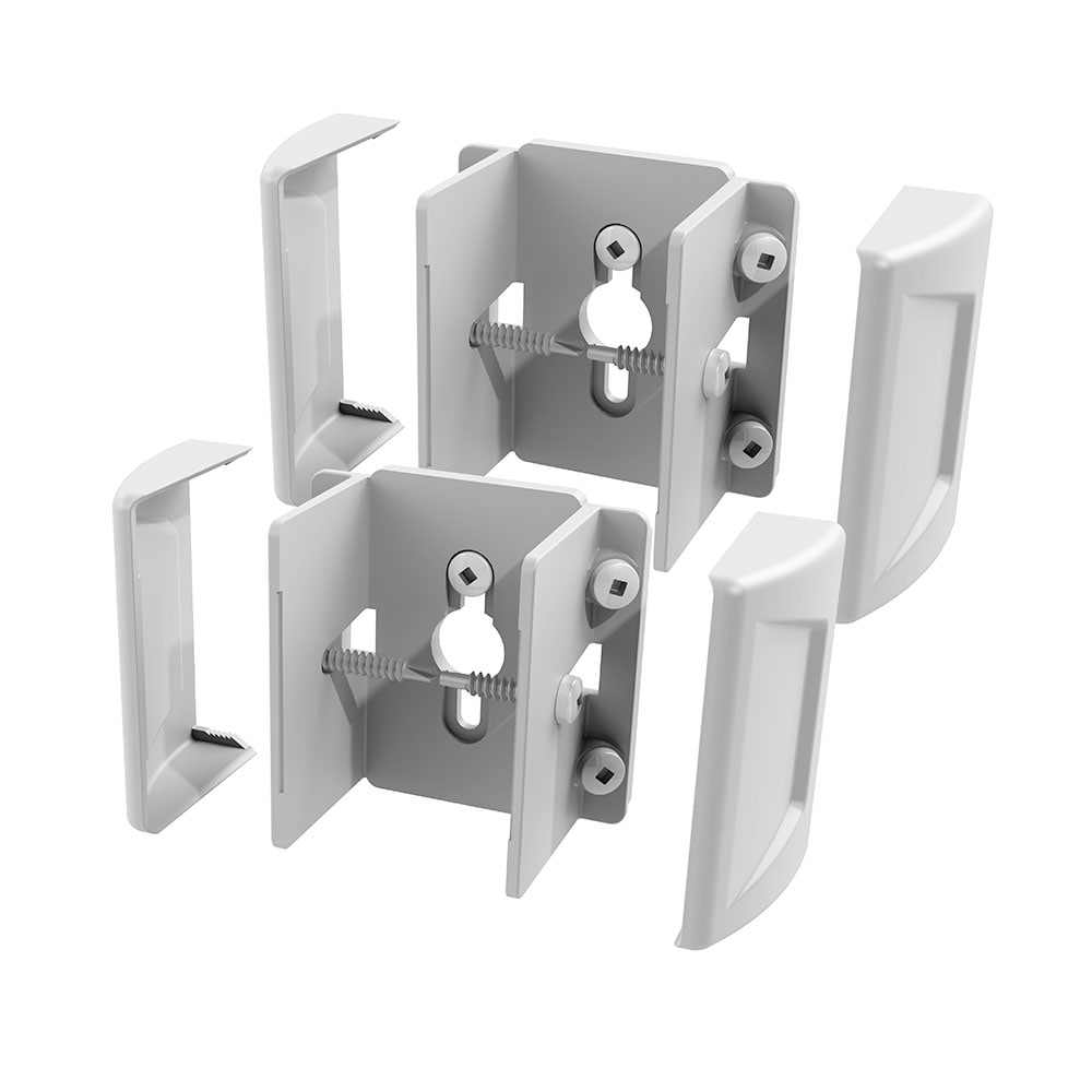 10 PC Aluminum Rail Bracket for Vinyl Fencing Secure Fence Panel Attachment 