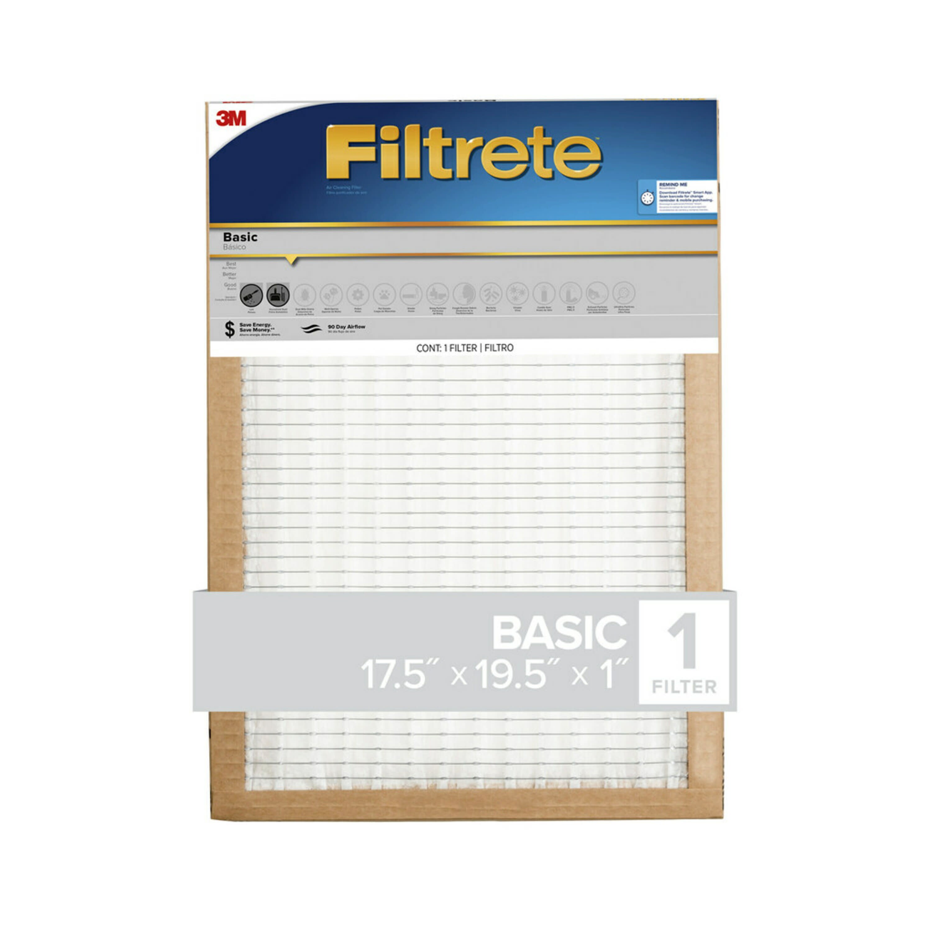 3M Filtrete Room Air Conditioner Filter 15 " X 24 " X 1/8 " Package quantity 1 