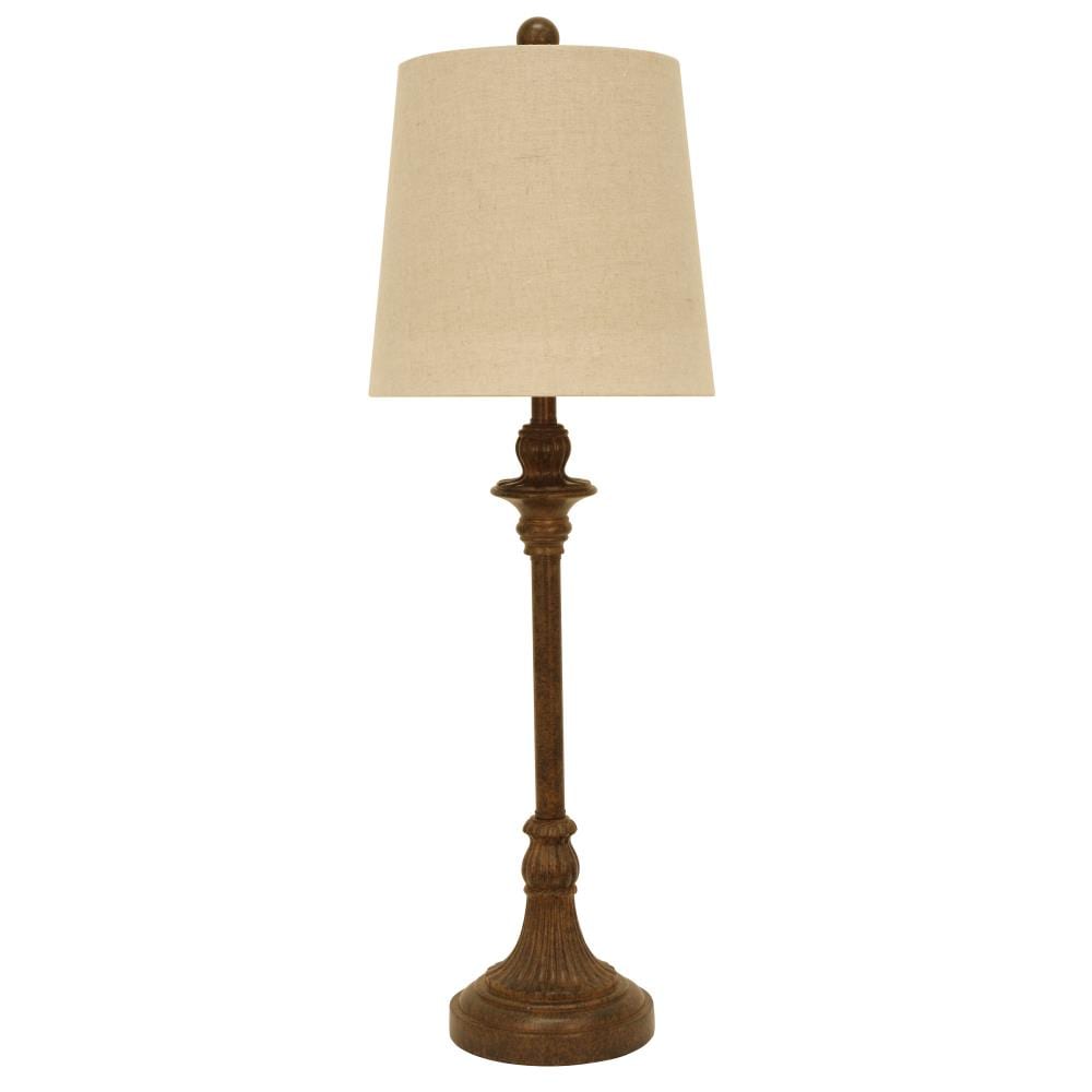 Provence Polished Copper Stick Buffet Table Lamp 