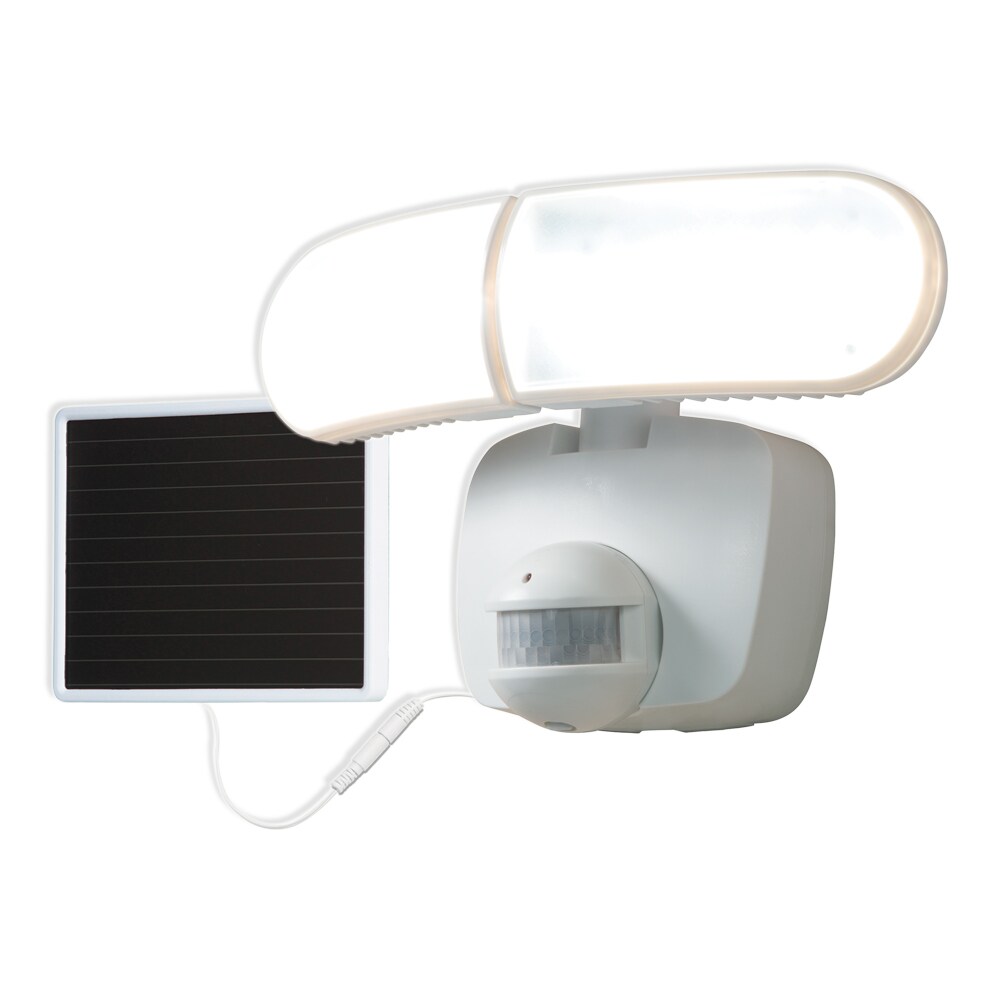 Halo 180-Degree White Motion Activated Outdoor Integrated LED Triple Head Flood