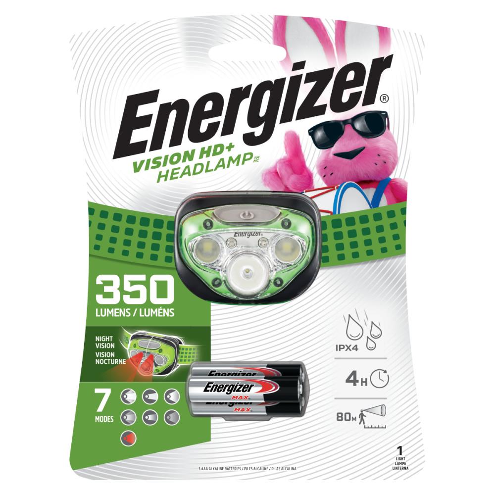 Energizer Vision HD Plus 250 Lumen LED Headlight Green for sale online 