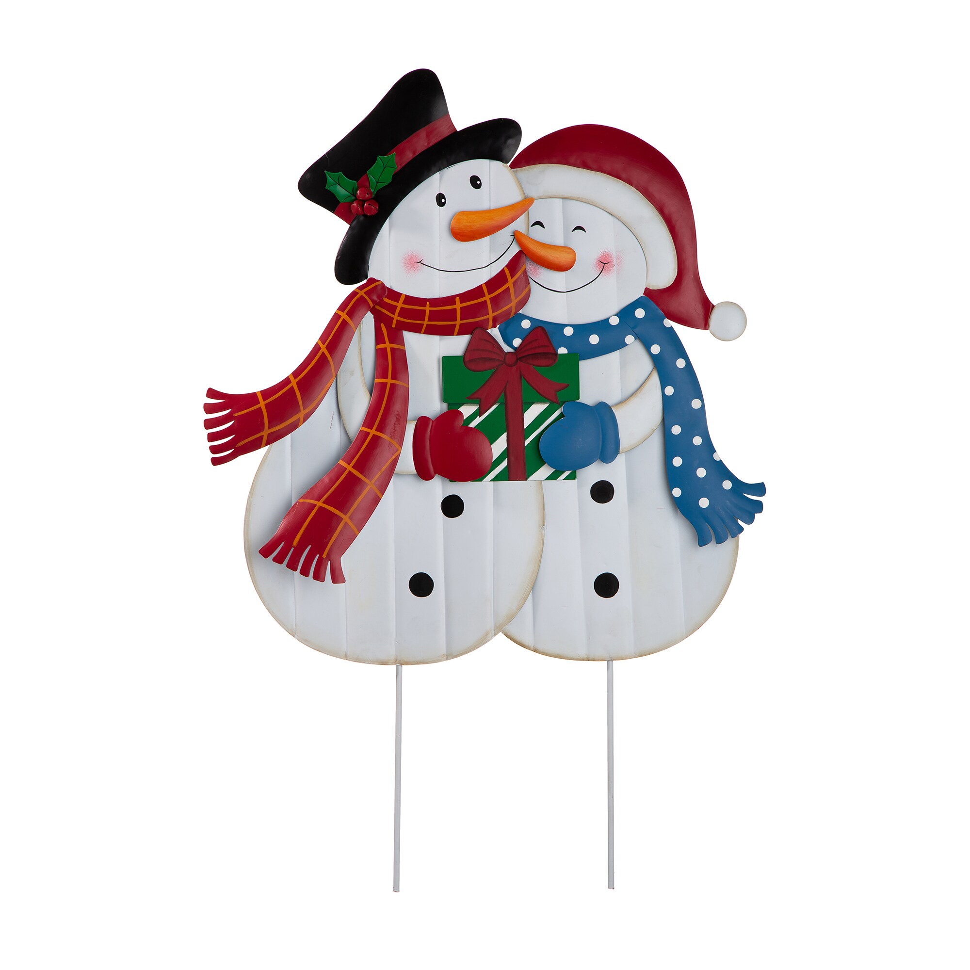 The Holiday Aisle Metal Snowman Stand 