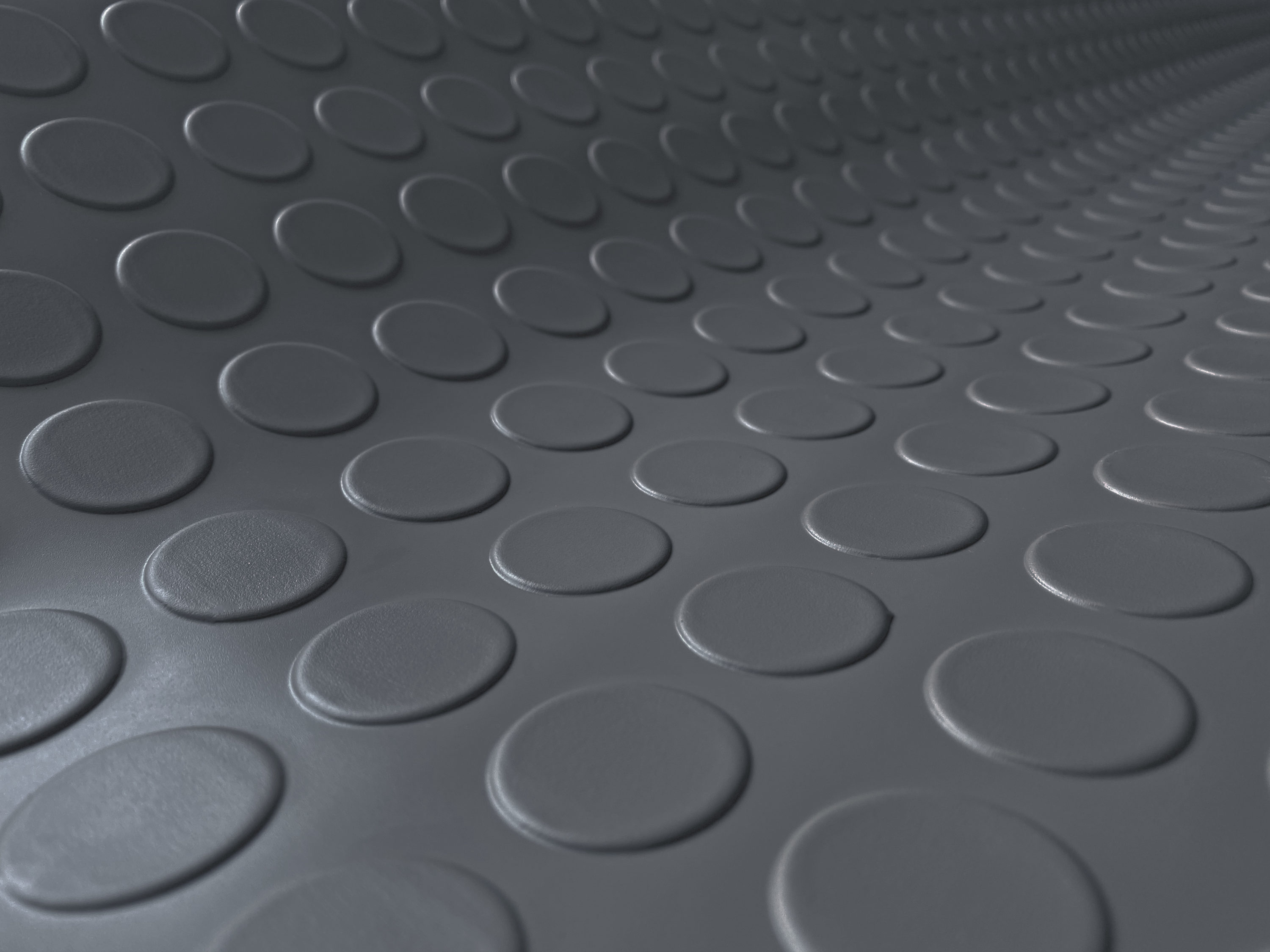 Herco 3' x 4' Raised Radial Coin Dot Vinyl Flooring Mat 