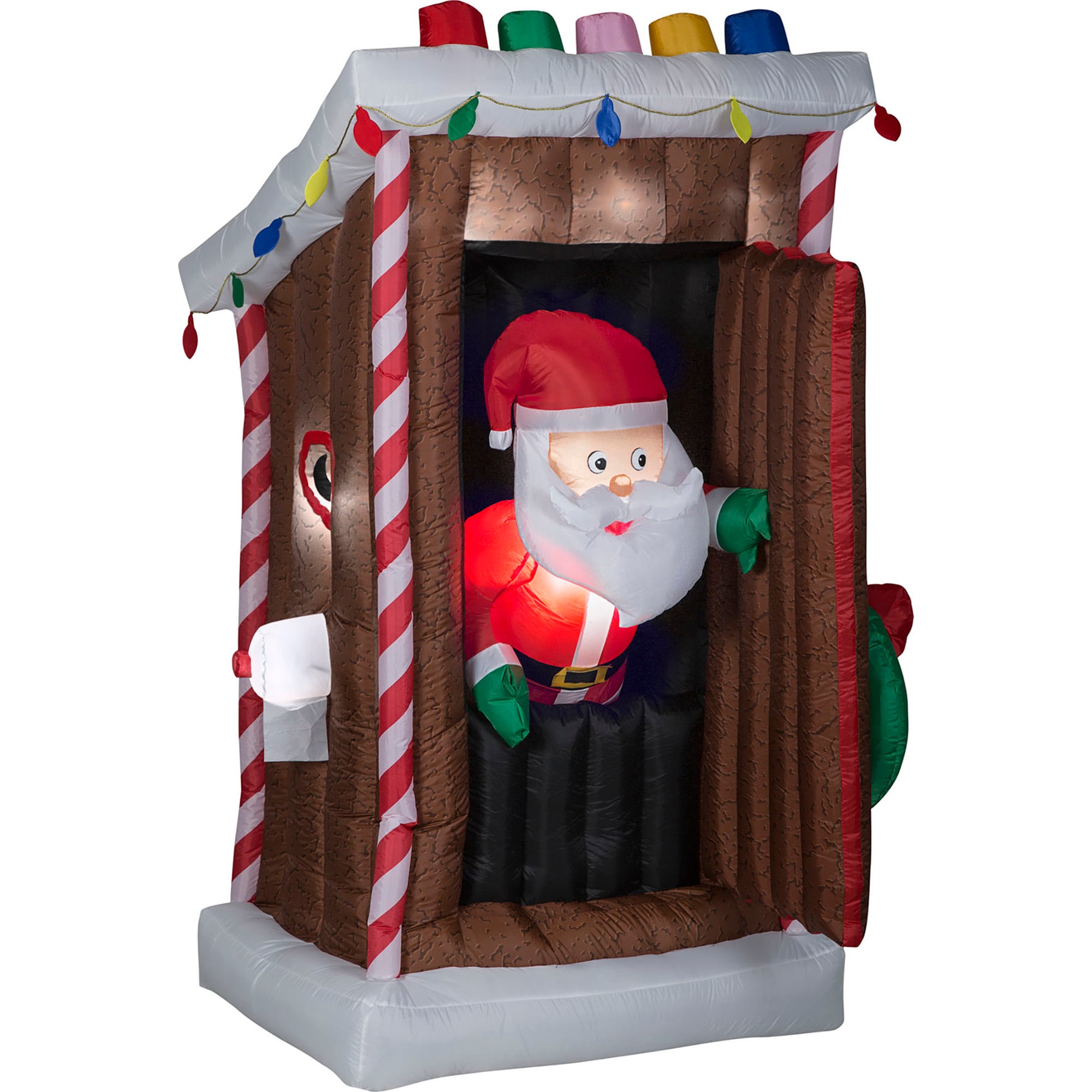 Airblown Inflatable Santa Claus Hanging Christmas Outdoor Yard Decoration Gemmy