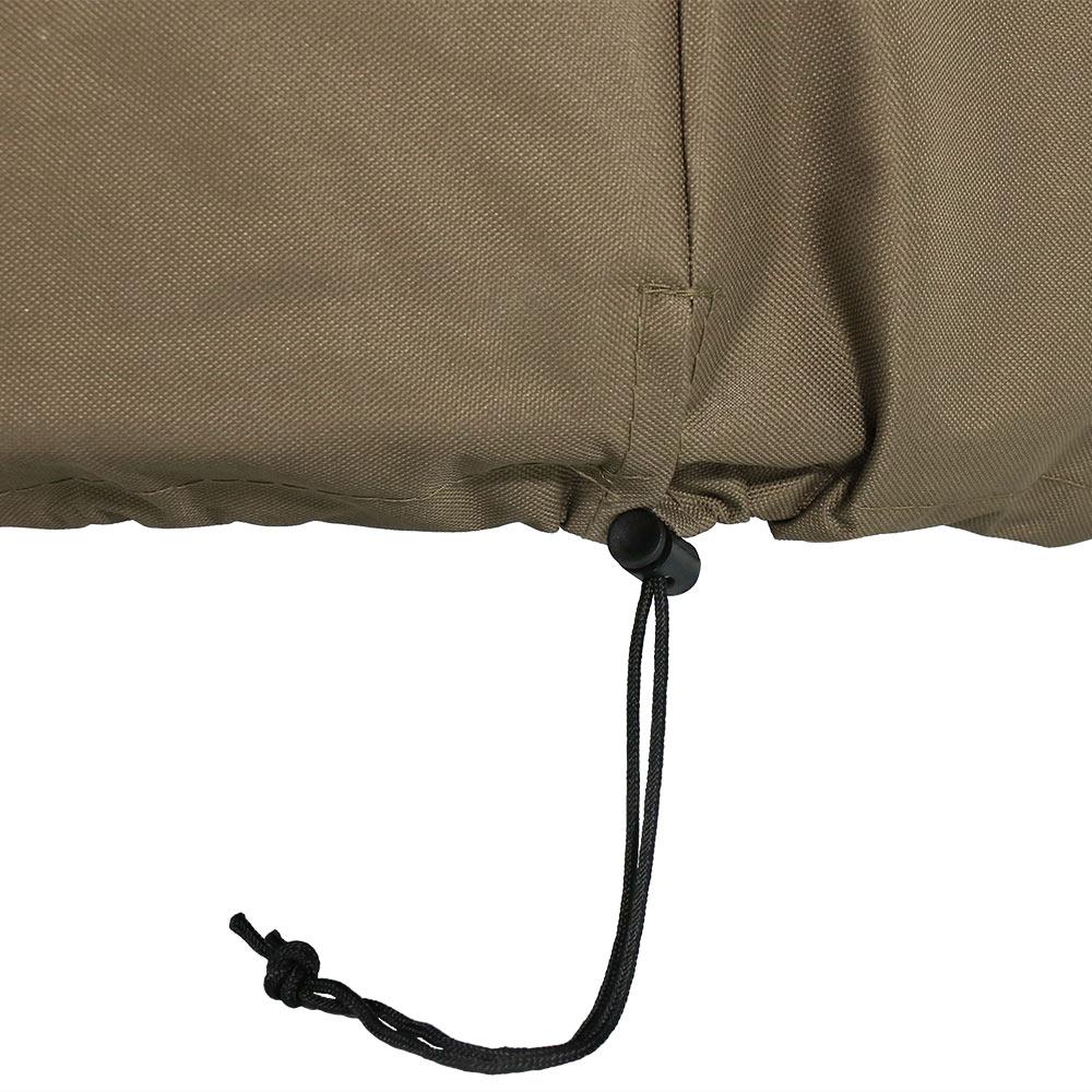 Sunnydaze Black Round Fire Pit Cover Heavy-Duty 300D Polyester 30-Inch 
