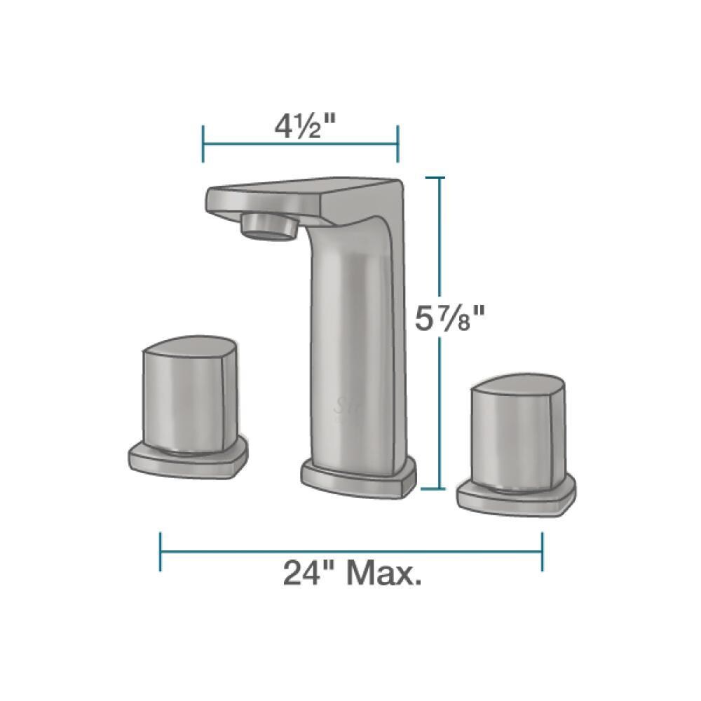 Sir Faucet Antique Bronze 2-handle Widespread Mid-arc Bathroom Sink Faucet