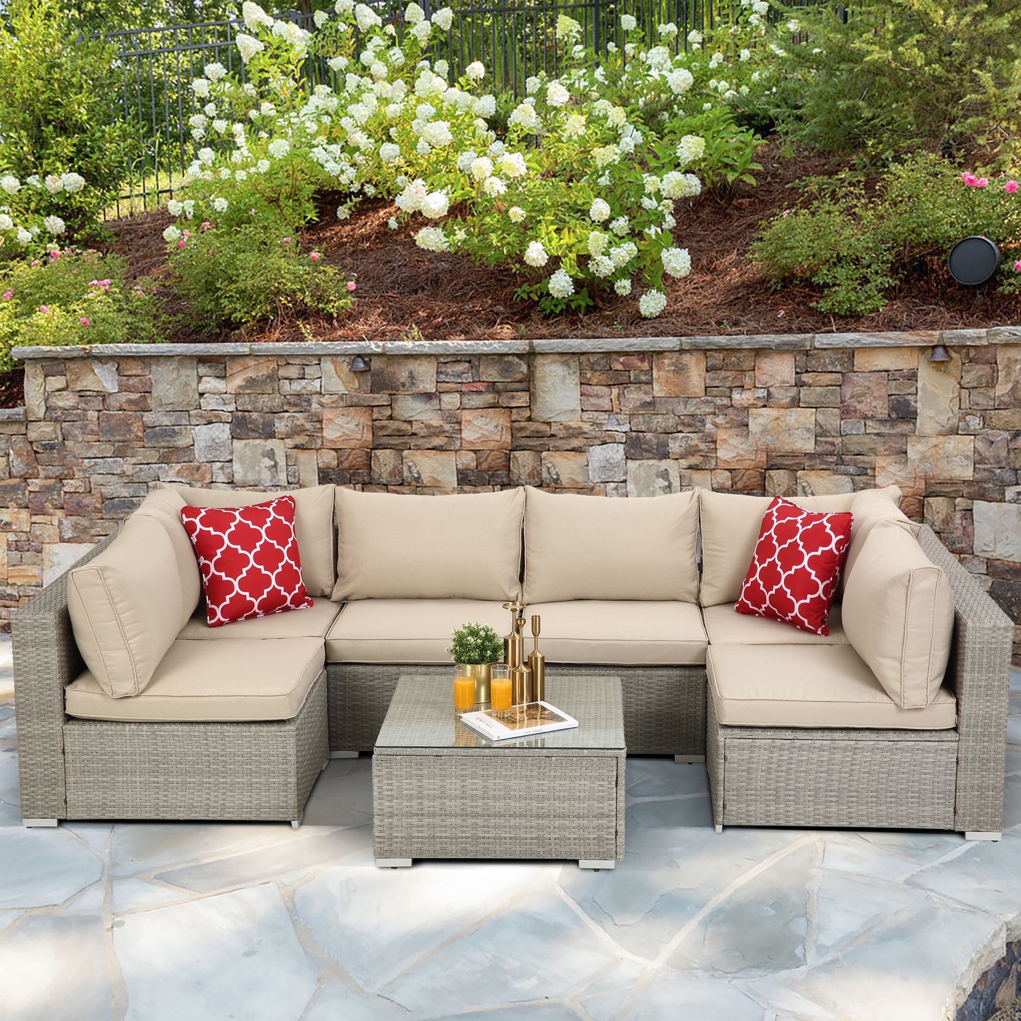 habitat bamboo patio set