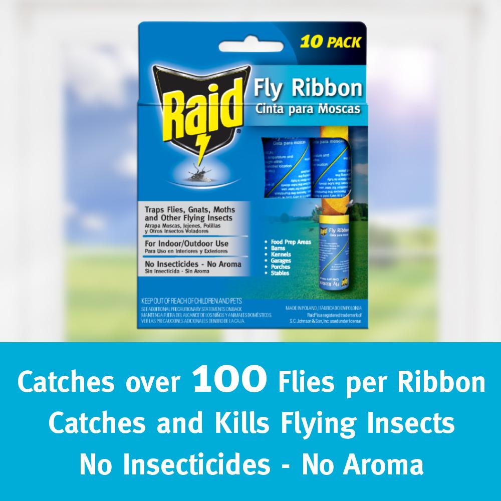 8PK Fly Ribbon For Catch All Flying Insects Trap Sticky Pull-out Paper 1 Pack 
