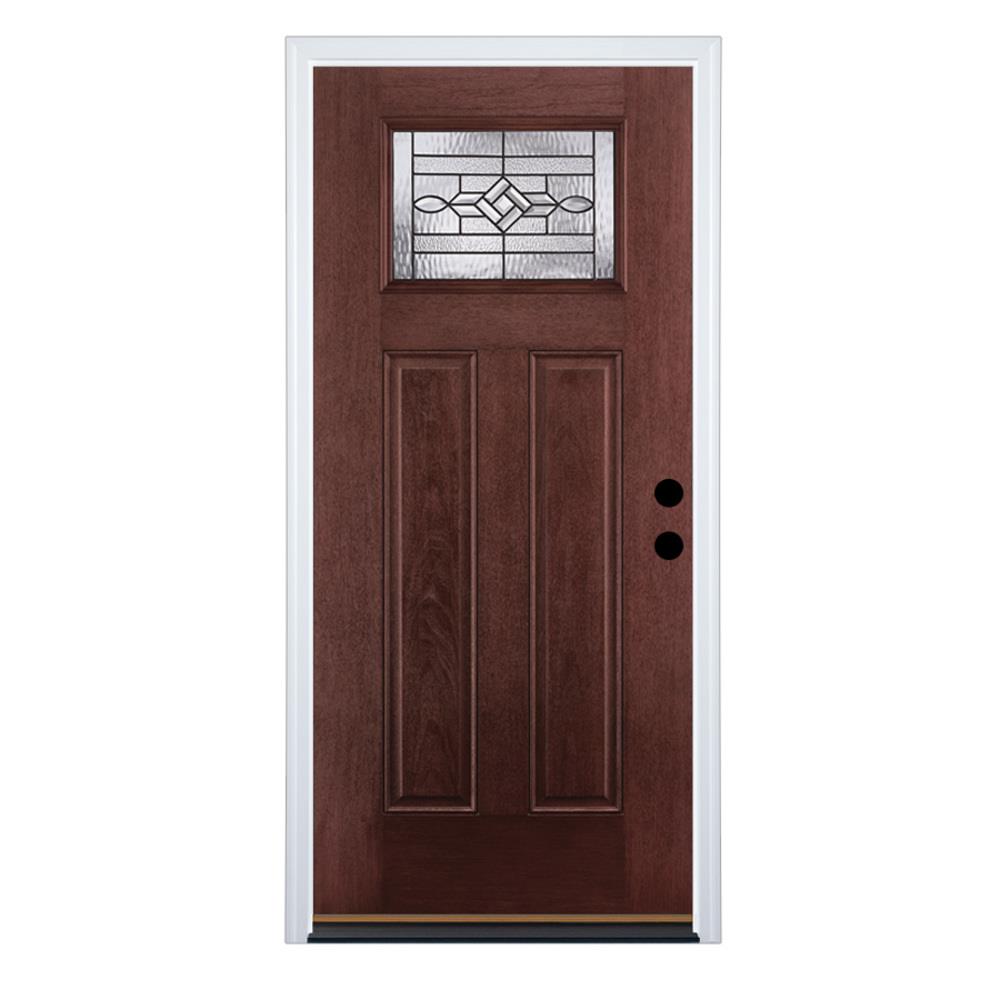 Therma-Tru Benchmark Doors WickerPark 36-in x 80-in Fiberglass 