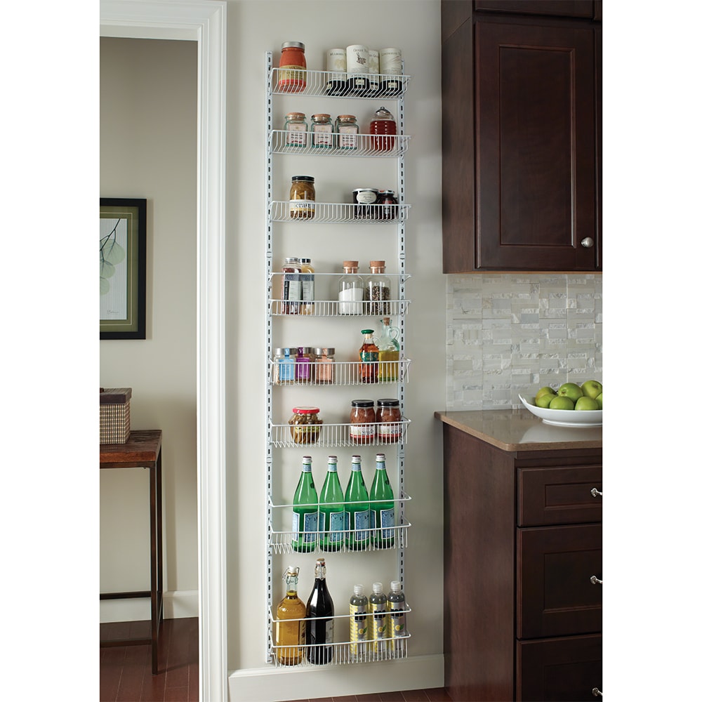 6 Tier Spice Rack Organizer Wall Mount Door Storage Kitchen Shelf Pantry Holder 