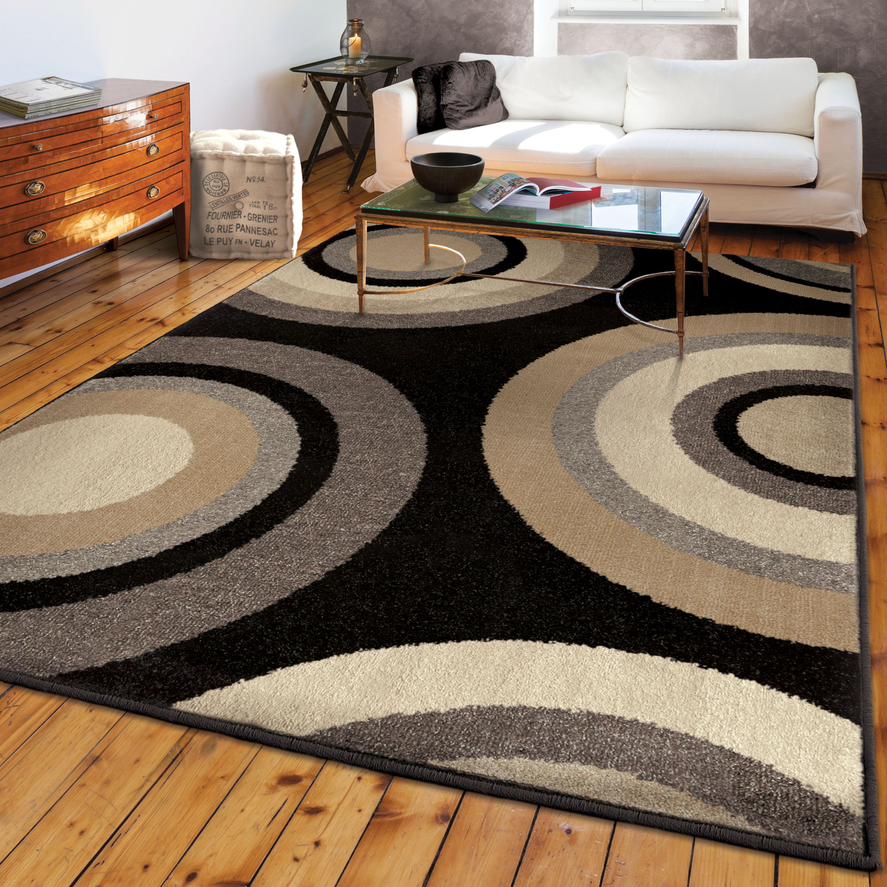 Orian Rugs Curled Rochelle 5 X 8 Geometric Coastal Area Rug In The Rugs ...