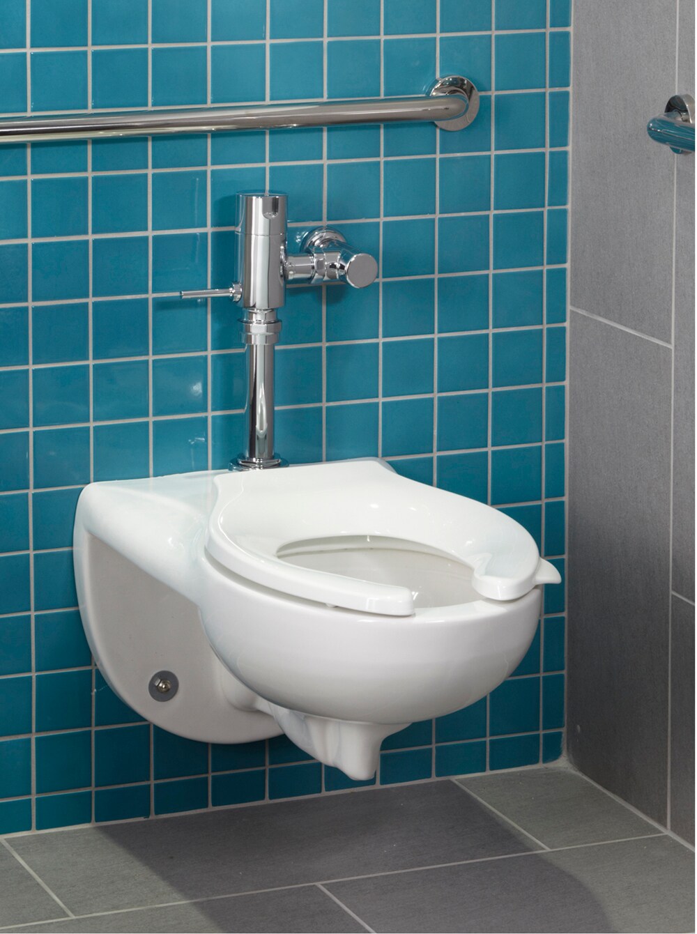 KOHLER Kingston White Elongated Standard Height Commercial Toilet Bowl