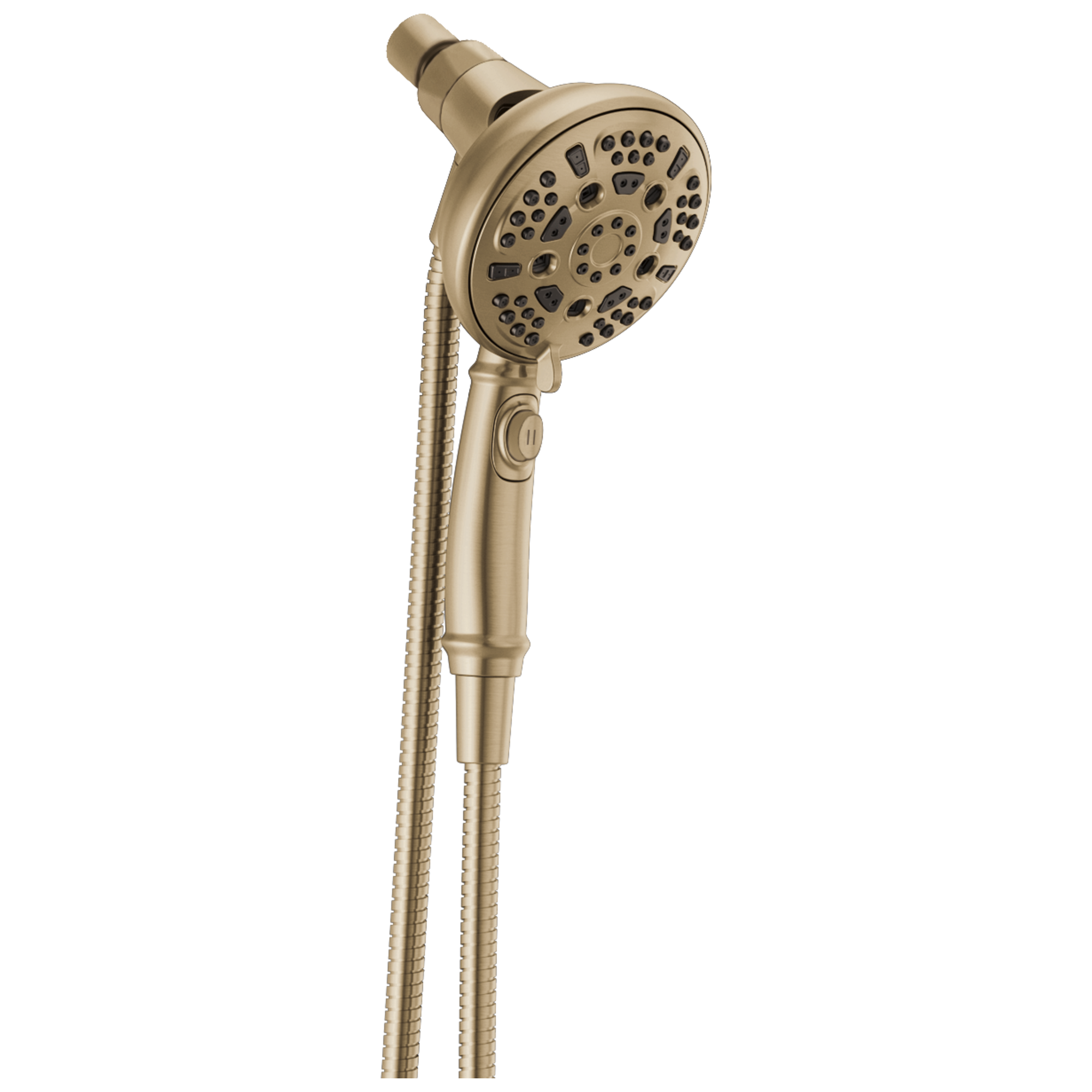Delta 7-Spray Hand Shower with Pause in Polished Brass 