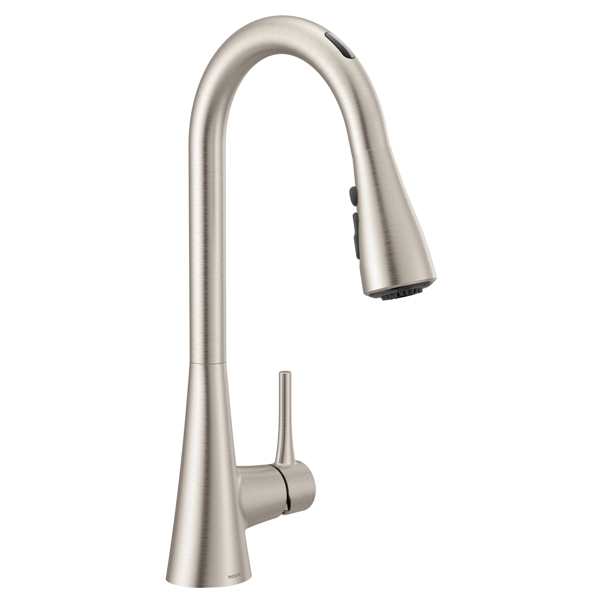 Moen Sarai Smart Faucet Spot Resist Stainless Single Handle Pull-down Voice  Activated Kitchen Faucet