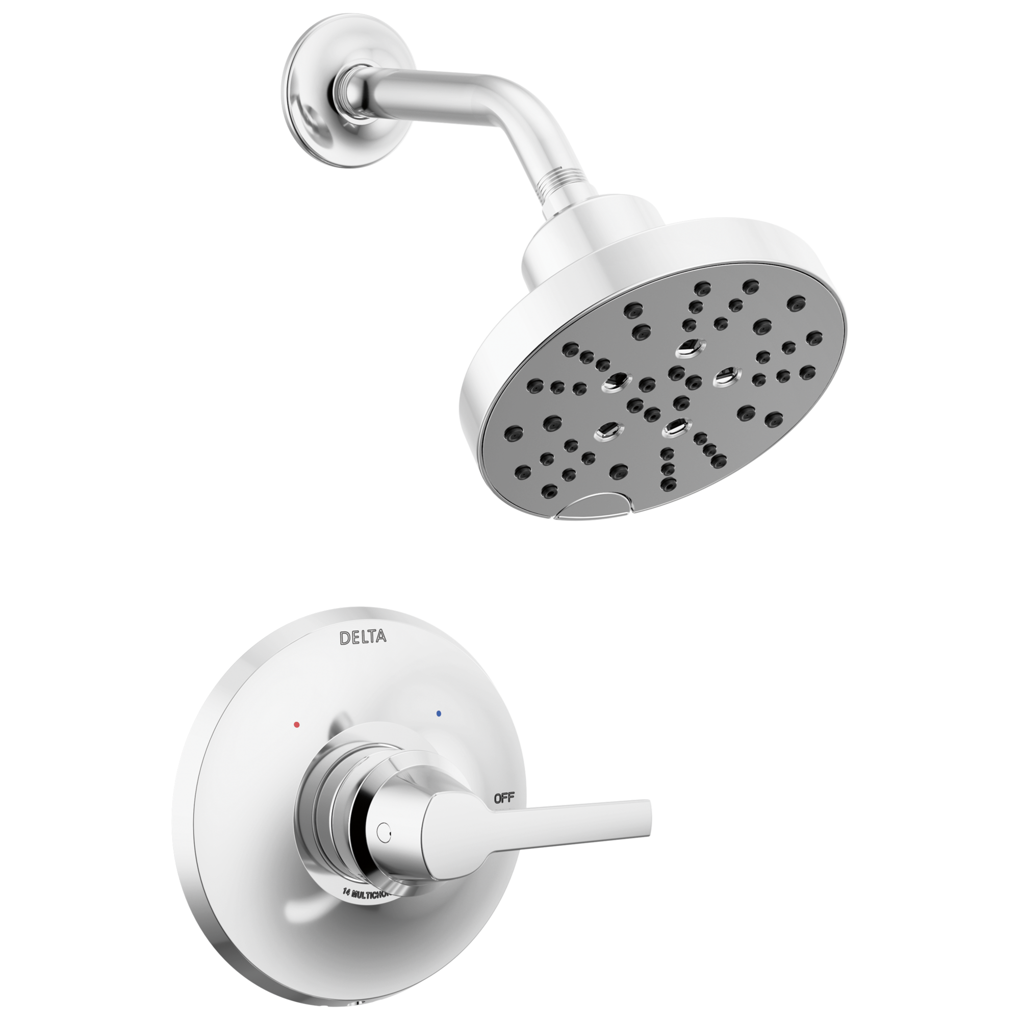 Delta Galeon Lumicoat Chrome 1-handle Shower Faucet