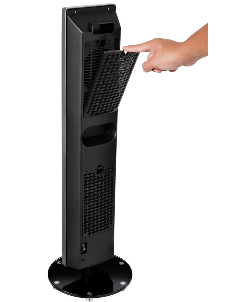 Ozeri 1500-Watt Ceramic Tower Indoor Electric Space Heater with Thermostat and Remote Included